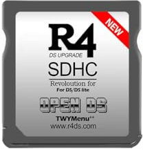 Carte mémoire pour R4 OpenDS Flashcard pour R4 DS Pro/R4 Gold RTS Adaptateur de Carte à Graver Carte mémoire Secure Digital Carte de Jeu pour NDS/NDSL Accessoires (R4)