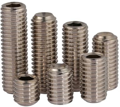 M6 M8 M10 304 Acciaio inossidabile ss DIN916 0,75 mm 1 mm 1,25 mm Passo filettatura fine Testa esagonale Presa esagonale Grano Punta tazza Vite di fissaggio(10Pcs M10x1x10)