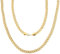 KarneLux Goldkette 50 cm - Kostüm Accessoire für Gangster, Rapper oder Joker - Disco Goldkettchen Panzerkette 80er Jahre für Karneval oder Fasching