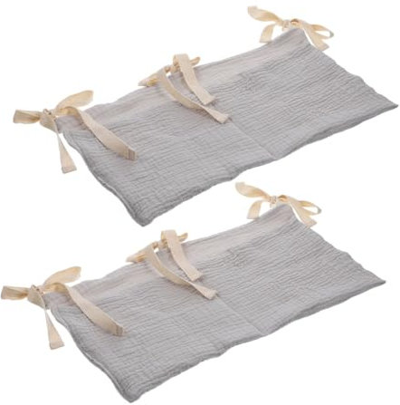 ASAKKURA 2stücke Zwei Babykorb Aufbewahrungstasche Aus Baumwolle Organizer Für Babyzimmer Wickeltasche Für Windeln Und Spielzeug Passend Für Kinderwagen Und Babybett