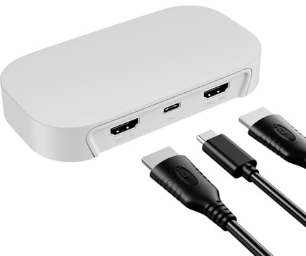 Gugxiom Aufgenommene Karte für Streaming, 4K60 HDR 4K Erfasst die Karte, USB 3.2 Gen1 Typ C HD 2.0 -Video Erfasst das Gerät mit HDR10 VRR -Passthrough für Spielstreaming