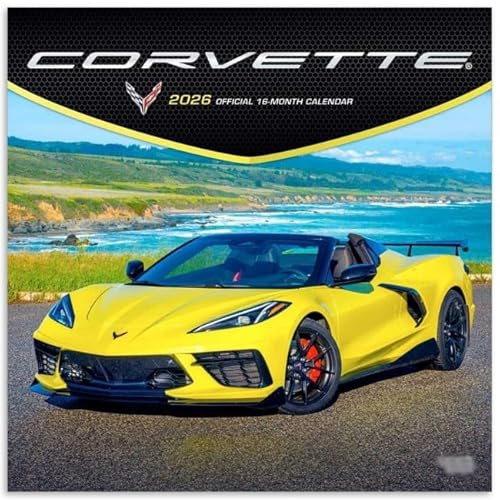 2025-2026 C1-C8 Corvette 16-Monatskalender – Wandkalender September 2025 bis Dezember 2026 – für einfache Organisation/Planung