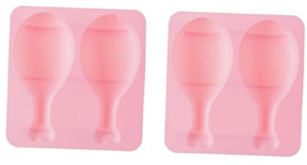 HOODANCOS Rose Moule à Gâteau en Silicone Lot 2, Forme Cuisse de Poulet | Chocolat Maison, Moule Rose Silicone, Antiadhésif et Démoulage Facile, Cuisson Créative