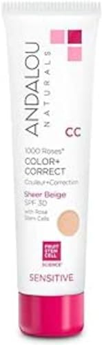 Andalou Naturals - 1000 Roses - Color + Correct Sheer Nude with SPF 30-58ml