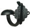 Amig - Colgador de Pared Decorativo Mod.103-70 x 70 x 85 mm - Perfecto para Colgar Abrigos, Ropa y Accesorios - Tipo Gancho - Estilo Forja - De Acero Acabado en Negro
