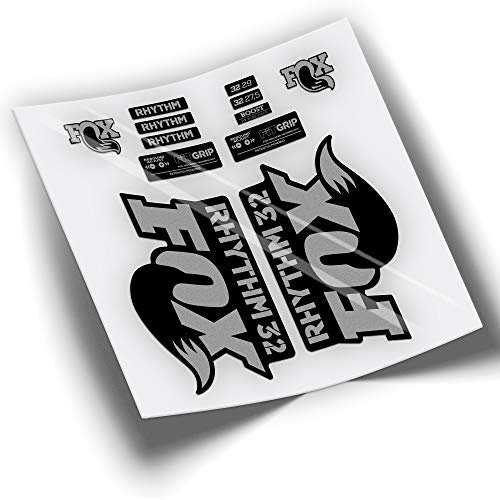 PEGATINEA Forcella Adesivo Fox 32 Rhythm Series 2018 WP216 Argento