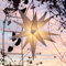 Mit auswechselbarer LED - Außenstern Stern Outdoor Weiss - ca. 55 cm Weihnachtsstern, Faltstern mit Leuchtmittel LED (StaRt-NDL-DUH-E14-C3,5W)