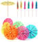 Yongbest Cocktail Dekoration Papier,50 Stück Cocktail Picks Papier-Regenschirm für Bar Deko Cocktailzubehör Fiesta,Tropical Oder Beach Parties