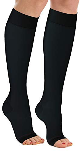 Relaxsan Antiembolism M0350A (1 Paar - Schwarz, XL) Thrombosestrümpfe Herren und Damen 18-23 mmHg, kompression kniestrümpfe Unisex, Klasse1