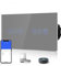 BSEED Interrupteur régulateur de lumière Wifi Interrupteur mural intelligent et interrupteur volet Wi-Fi compatible avec Alexa/Tuya, contrôle du pourcentage gris 157 mm (câble neutre requis)