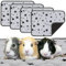 Namalu 4 Stück Meerschweinchen Käfig Einlagen Fleece Meerschweinchen Einstreu Saugfähig Meerschweinchen PIPI Pads Wiederverwendbar rutschfeste Meerschweinchen Matte mit Stern Muster (24 x 18 Zoll)