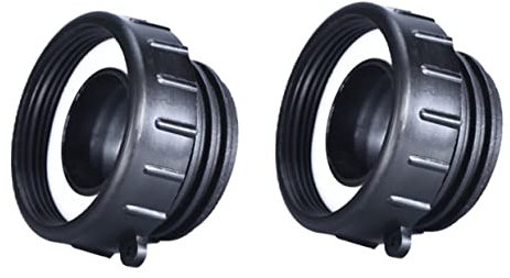 TEHAUX IBC Tankadapter 60 Mm Grobgewinde Auf 63 Mm Feingewinde Konverter Für Gartenschlauch Und Wasserhahn Mit Leckageschutz Und Einfache Installation