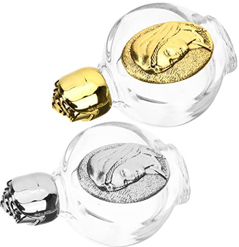 ABOOFAN Bouteille Deau Bénite Rechargeable Petit Récipient En Verre Pour Décoration Déglise Chrétienne