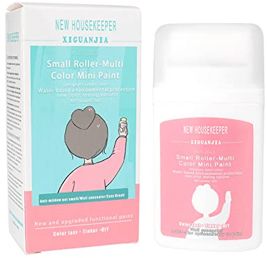 ENLACE Wandreparatur-Rollbürste Mit Wandreparaturpaste, Wandfarbe Reparatur Wandpaste, Schnell Trocknende Wandreparaturpaste, Wandreparatur Creme Für Graffiti, Flecken, Risse, Kratzer, Weiß