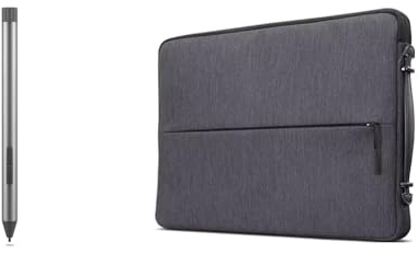 Lenovo Digital Pen 2, GRAU & [Tasche] 14 Zoll Laptop Urban Sleeve Case (wasserabweisend), Works with Chromebook (WWCB), grau, 14 inch