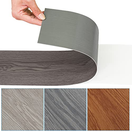 Gimisgu PVC Bodenbelag Vinylboden Selbstklebend, Vinyl Laminat Dielen Dicke 1,5 mm Wasserfest, Rutschfest, für Badezimmer Küche Wohnzimmer, 49 Fliesen ca. 7 m² (Night Oak)