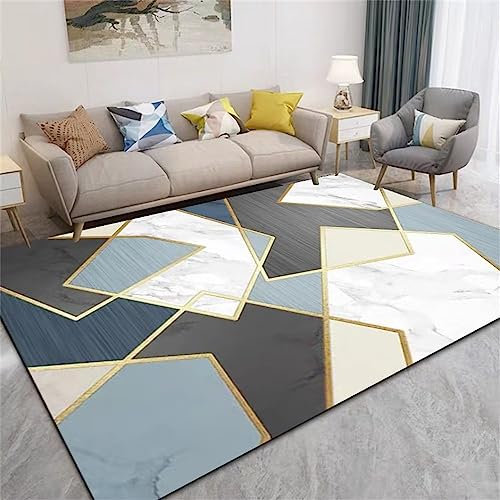 RUGMRZ Auslegware Geometrische Abstraktion Modern Teppich für kinderzimmer grau Teppich Bad Teppich bürostuhl geeignet Auslegware Teppich länglich flur180x250CM