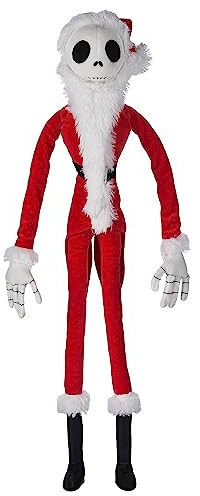 Disney Store Offizielle Jack Skellington Sandy Claws Weiche Spielzeugpuppe, Nightmare Before Christmas, 72 cm, Bestickte Figur, Geeignet für Kinder Ab 0 Jahren