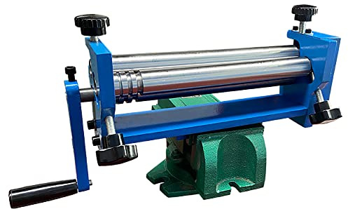3-Walzen Rundbiegemaschine SJ 300 Manuell Walzenbiegegerät Rohrbiegemaschine Sickenmaschine für Flach- und Rundstahl Blechwerkstätten