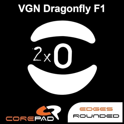 Corepad Skatez PRO 272 Ersatz Mausfüße kompatibel mit VGN Dragonfly F1 / VGN Dragonfly F1 PRO/VGN Dragonfly F1 PRO MAX/VGN Dragonfly F1 MOBA