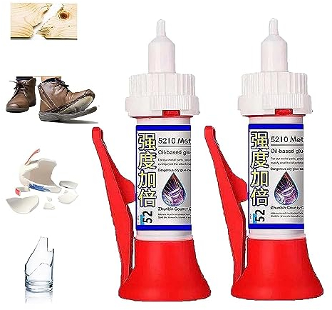 Leistungsstarker Löt-Multimaterial-Reparaturkleber, hochfester öliger Schweißkleber, universeller Sekundenkleber, vielseitiger Reparaturkleber für Metall, Holz, Gummi und Kunststoffe usw (2 Stück)