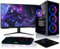 BEASTCOM Q5 | PC Gamer Complet | Intel i7-11700F 8X 4,90GHz 16 Threads, NVIDIA RTX 5060 Ti 8Go, 32Go RAM, 1To NVMe SSD, Écran LED 27 + Clavier + Souris + Tapis de Souris | WiFi 5, Windows 11 Pro