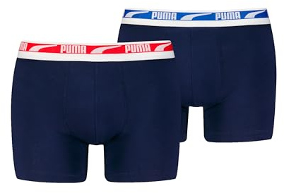 Puma Herren Men Everyday Multi Logo Boxers Unterwäsche (2er Pack)