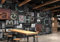 songqians Papier Peint Panoramique Lettre Industrielle En Métal Papier Peint 3D Tapisserie Murale Décoration Chambre Salon -334719 200x140cm
