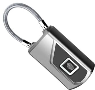 Housoutil Taquillas Inteligentes Taquillas Con Huella Dactilar Candado Electrónico Para Puerta Armario De Almacenamiento Bicicleta Oficina Recargable