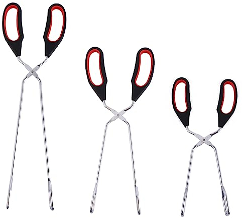 Yardwe 6 Stk Essenszange Essensklammern Metalle Buffetzange lange Kochzange BBQ-Clip küchenzange kã¼chenzangen Servierzange für die Küche Brotklammern Grill Lebensmittel Zubehör