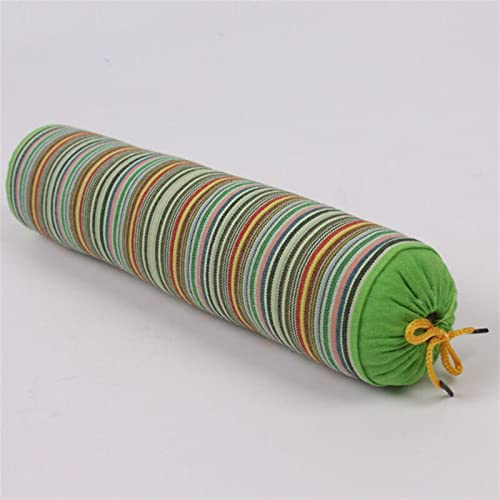 Gestreiftes Yoga-Nackenkissen, altes grobes Tuch, Buchweizenkissen, Nackenkissen (Farbe: D) (F)