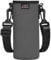 Nuovoware Trinkflaschenhalter, 750ml Premium Neopren Tragbare Isolierte Trinkflaschenhalter Tasche mit Verstellbarem Schultergurt, Edelstahl, Glas- / Plastikflaschen, Großformat - L, Grau