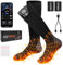 Netraty Beheizbare Socken 5v 6000mAh Wiederaufladbare Fußwärmer Warme Socken Damen Herren APP-Steuerung Beheizte Socken 4 Temperatur Heizsocken Skisocken für Outdoor Skifahren Wandern Winter Camping