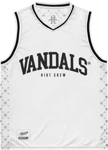 Vandals Riot Crew Jersey (White) - Trikot, Vandalism, Shirt, Graffiti, Basketball