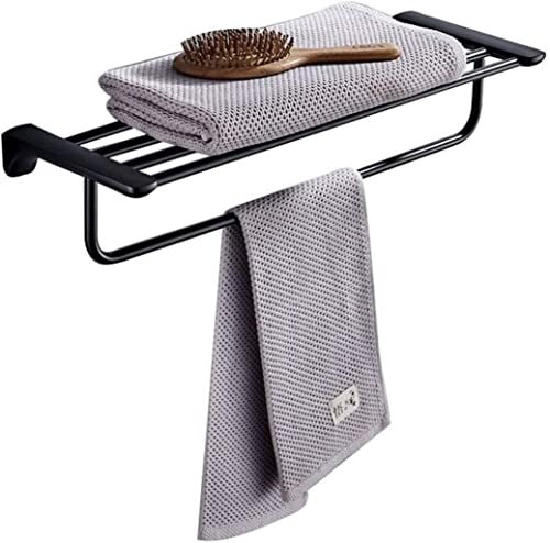 ULYTMMJG Porte-Serviettes Double Moderne en Acier Inoxydable pour Salle de Bain, Longueur 60 cm