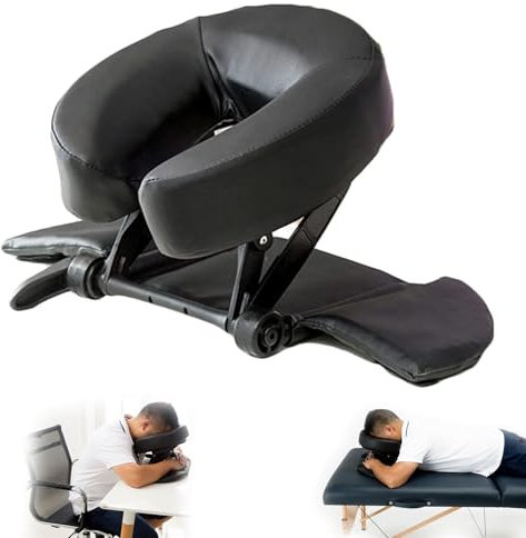 U-förmiges Kopfstütze Gesichtskissen, Universal Einstellbare Gesicht Wiege für Gesicht Kissen Unterstützung Halterung, Massagebett Kopfstütze Gesicht Nach Unten Gesicht Kissen mit Armauflage
