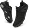 ZDQ Barefoot Shoes Chaussures Pieds Nus Minimalistes Homme Femme Respirantes Légères Semelle à Chute Zéro Antidérapant Confort Sneakers Trail Marche Sport Fitness Randonnée Noir 44