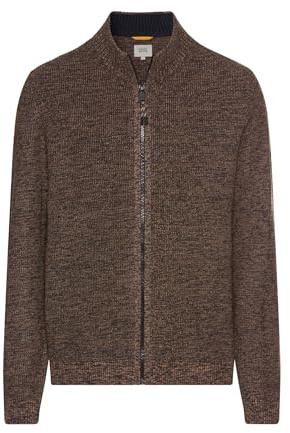 camel active Herren Strickjacke aus einem Soften Baumwollmix