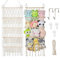 TROMEE 42 cm Breite Kuscheltier Aufbewahrung Stofftier Kuscheltiere Plüschtier Aufbewahrung Netz Hängematte Boho-Macramé-Organizer für Plüschtiere Netz-Hängematte zur