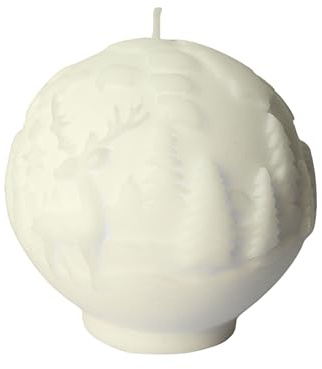 Forest Scene Ball Design – Handgefertigte Duftkerze im Kugel-Design mit Wald-Relief, dekorative Kerze im Naturstil, lange Brenndauer, stilvoller Raumduft für Zuhause & Geschenkidee