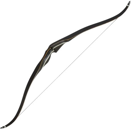 BEARPAW PRODUCTS Nightfall Breaker Recurve Bogen, Schwarz-Weiß, Mycarta/Bambus/Powerglas Pure Black, 763g, 52 Zoll AMO-Länge