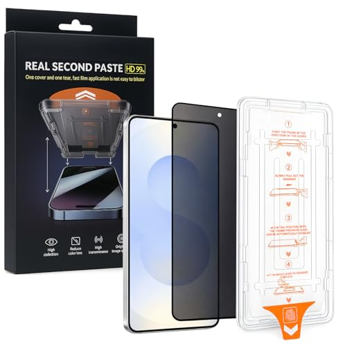SnapFit Privacy Schutzglas für Samsung Galaxy S26 Installationshilfe 3D Premium Display H9