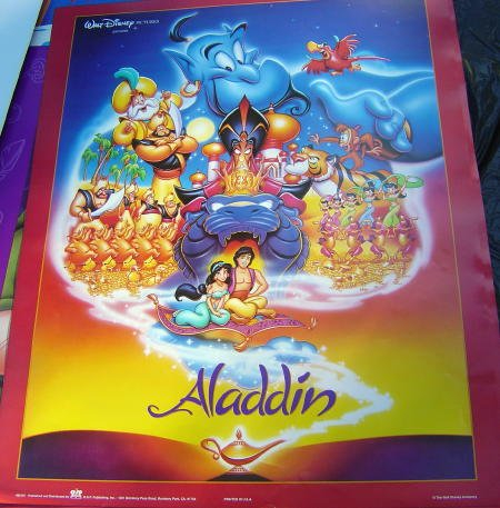 Disney Aladdin Genie Film Poster