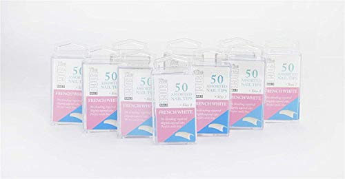 The EDGE Nails French White Nail Tips Qty 50 Size 1