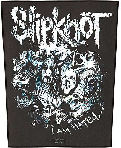 Slipknot I Am Hated Black Sew On Back Patch Badge Album Cover Masks Official