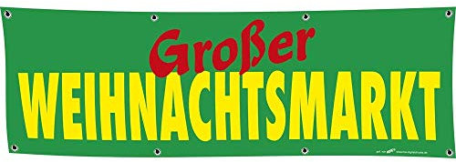 Banner Werbebanner - Großer Weihnachtsmarkt - 3x1m - Spannband - 309953