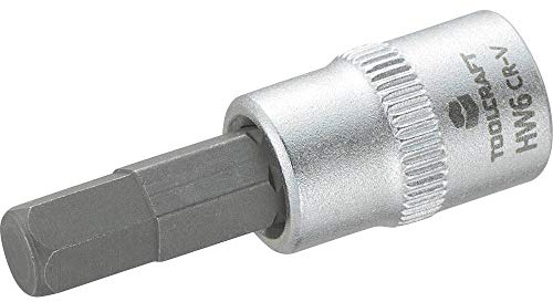 TOOLCRAFT 816071 Innen-Sechskant Steckschluessel-Bit-Einsatz 6mm 1/4 (6.3 mm), 3 Stück