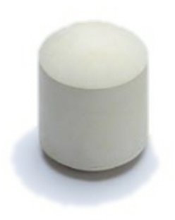 2 x White Rubber feet Tips 22mm to Slip on furniture Legs Chair ferrules