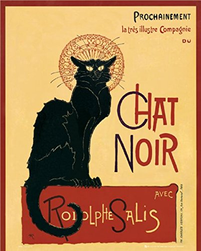 Poster Chat Noir – Rodolphe Salis – 40 x 50 cm