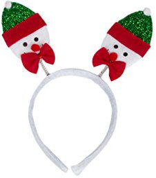 Ciffre Weihnachtsmützen Mütze Nikolausmütze Weihnachtsmütze Santa Plüsch Haarband Schneemann